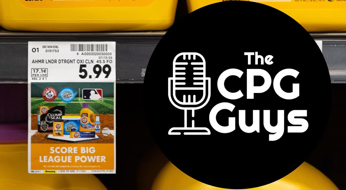 Podcast cover for episode 5 of The CPG Guys, featuring engaging discussions on consumer packaged goods.